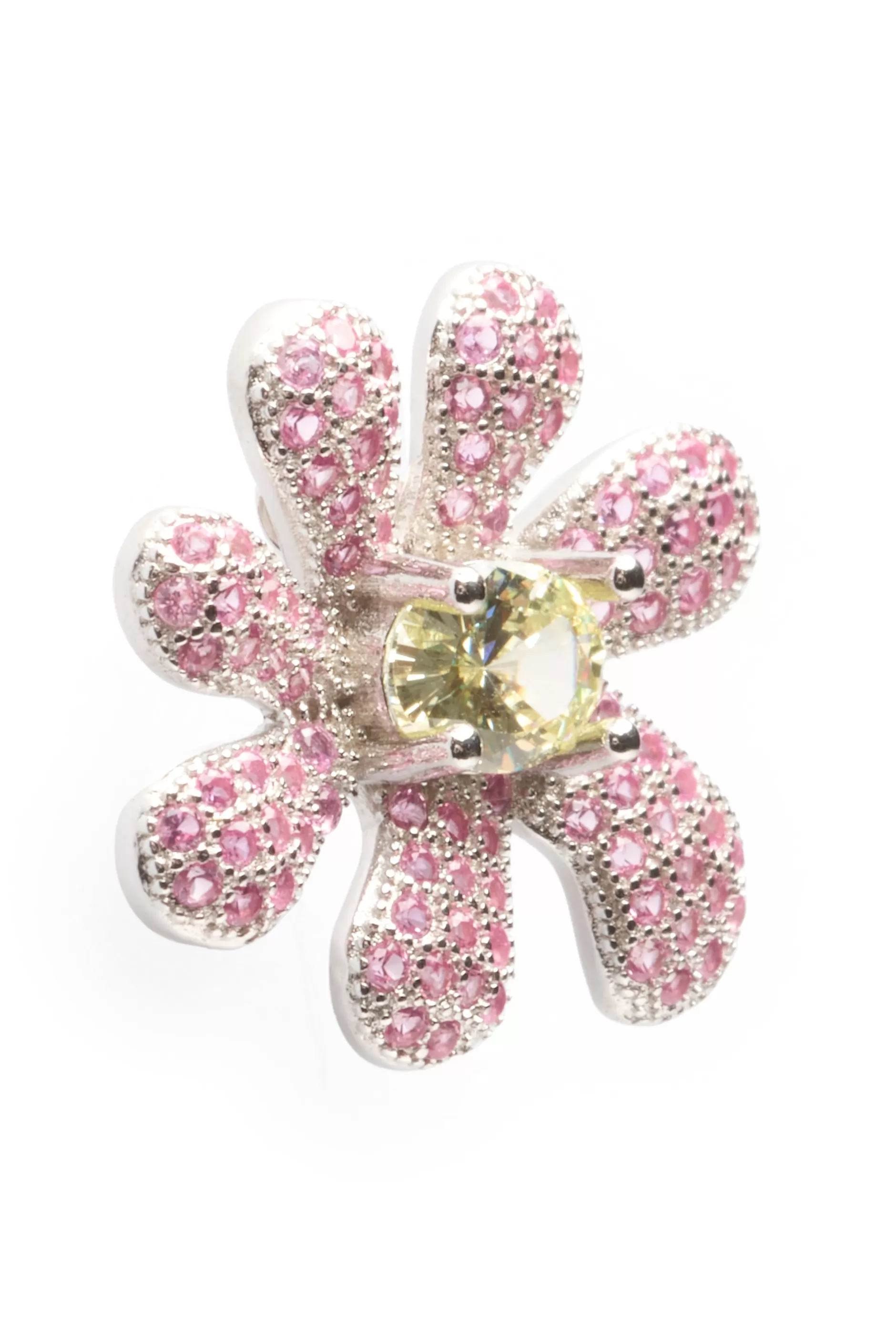 hot_pink_canary_squashed_blossom_earring_3.webp HOT PINK CANARY SQUASHED BLOSSOM EARRING | Collina Strada Fashion